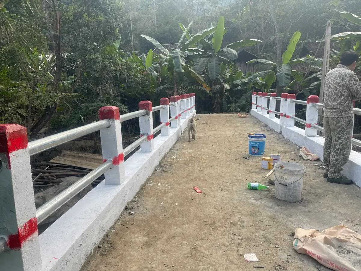 DA0644 - Cầu số 53 - Cầu dân sinh Nà Làng - xã Mông Ân -  huyện Bảo Lâm -  tỉnh Cao Bằng