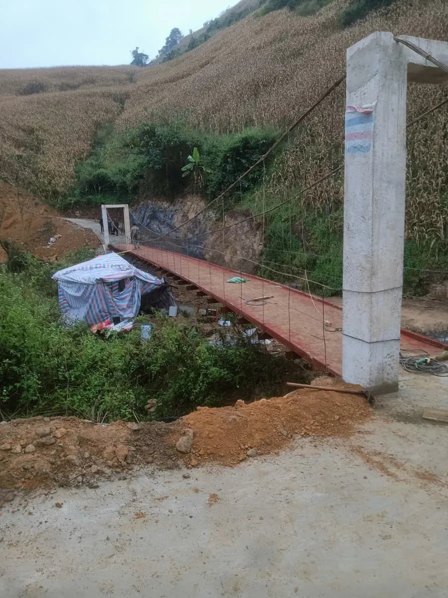 DA0584 - Cầu số 44 - Cầu dân sinh Khu Pá Khôm -  bản Pá Kạch -  Xã Mường Lạn -  Huyện Sốp Cộp -  Tỉnh Sơn La