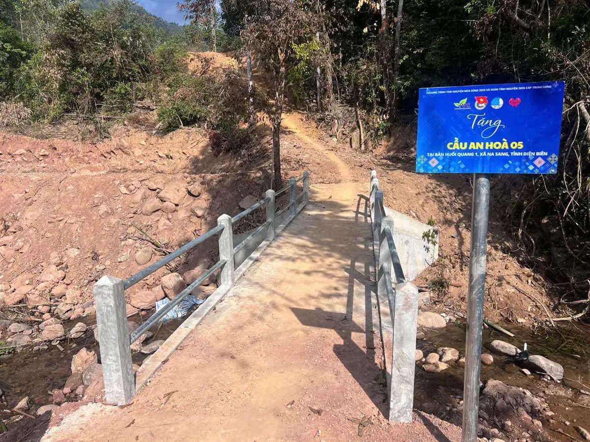 DA0910 - Cầu số 97 - Cầu Huổi Quang 1 - Bản Huổi Quang 1 - xã Na Sang - tỉnh Điện Biên